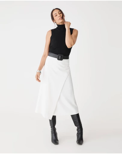 Forcast - Jennifer ALine Faux Wrap Skirt