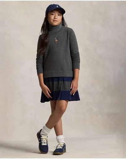 Polo Ralph Lauren - Big Pony Fleece Sweatshirt Dress - ICONIC EXCLUSIVE - Teens