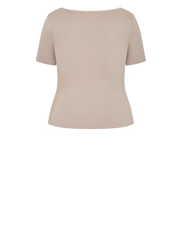 City Chic - Classic Scoop Rib Tee