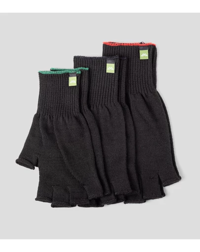 Kathmandu - Polypro Thermal Knitted Warm Winter Fingerless Gloves