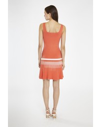 Glamorous - Square Neck Knitted Tennis Dress