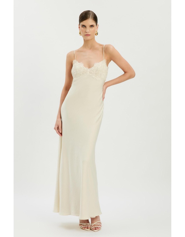 Bardot - Elisan Lace Satin Maxi Dress