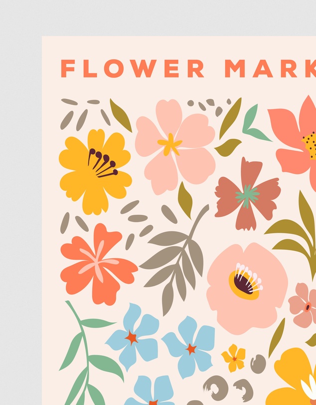 Inka Arthouse - Amsterdam Flower Market Art Print