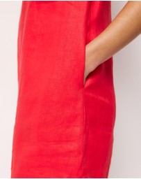 AERE - Gigi Linen Mini Shift Dress