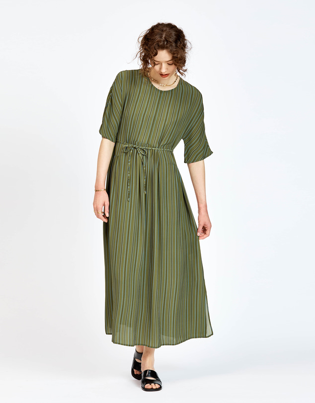 bul - Frond Dress Olive Stripe