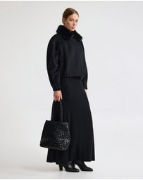 Oxford - Freja Detatch Faux Fur Trim Jacket