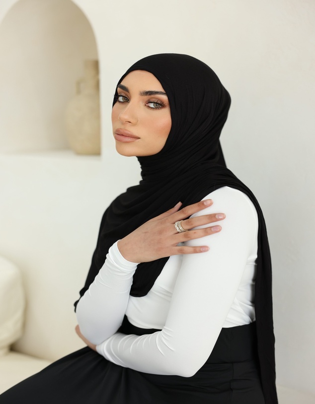 Mod Squad - Luxe Jersey Hijab- Midnight