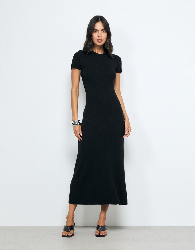 AERE - Vea Textured Knit Maxi Dress