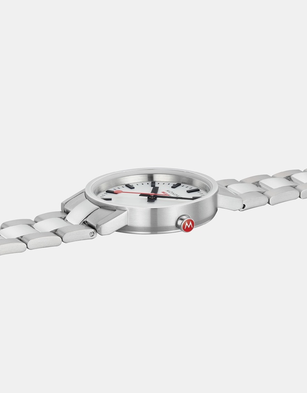Mondaine - Mondaine Classic Silver Stainless Steel 30mm Watch