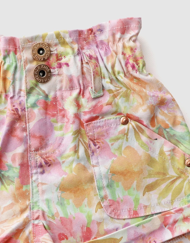 WITH LOVE FOR KIDS - Paperbag Denim Shorts - Babies - Kids