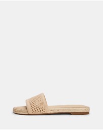 Tommy Hilfiger - Knit Mesh Espadrille Mules - Women's