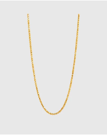 Najo - Quadrille Yellow Gold Necklace (45cm+ext)