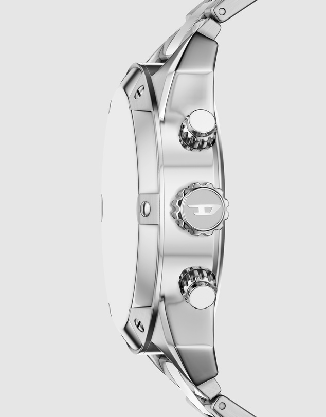 Diesel - Spiked Silver Tone Chronograph Watch