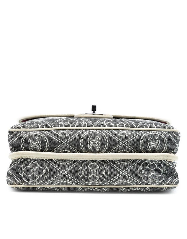 Pre-Loved by Azura Reborn - Pre-Loved Camellia Printed Canvas Double Side Flap