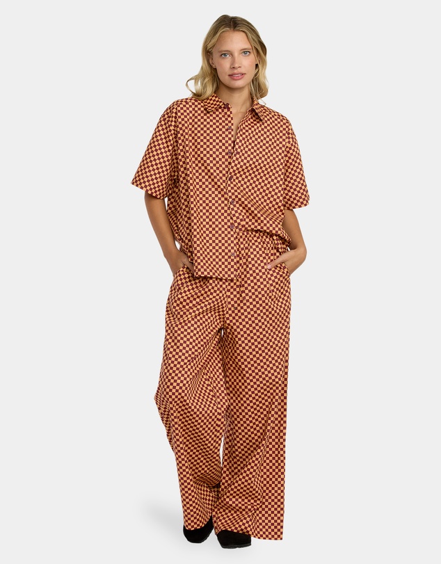 RVCA - Womens Devon Short Sleeve Shirt