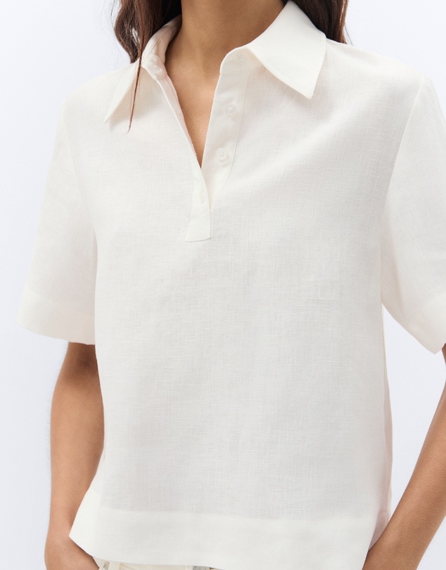 UNISON - Collared Popover Shirt