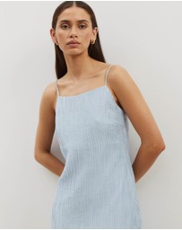 Atmos&Here - Plisse Maxi Slip Dress