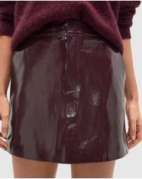 Seed Heritage - Patent Leather Mini Skirt