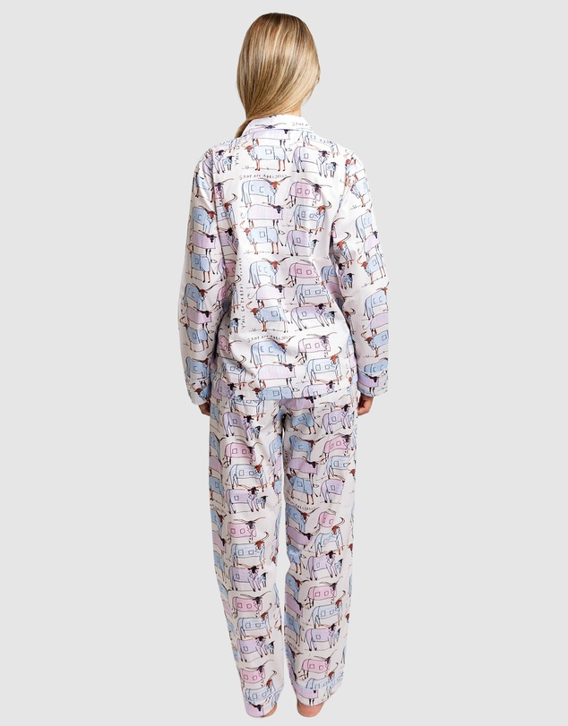 Sant And Abel - Women's Drawbertson Longhorns Long PJ Set