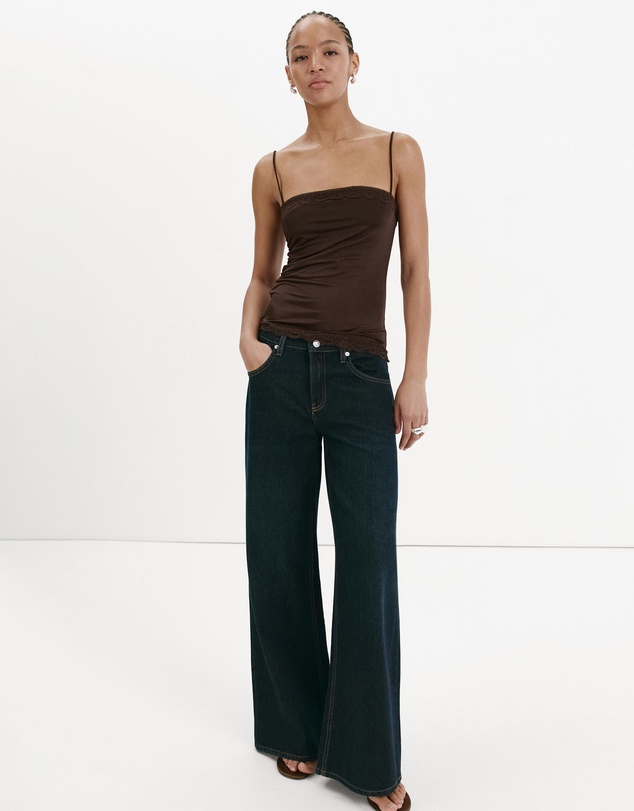 M.N.G - Fitted Top with Lace Detail