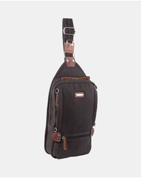 Pierre Cardin - Pierre Cardin Canvas Cross Body Sling Bag