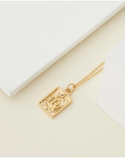 Carly Paiker - Virgo Star Sign Zodiac Tag Necklace