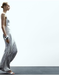 M.N.G - Metallic Open-Back Dress
