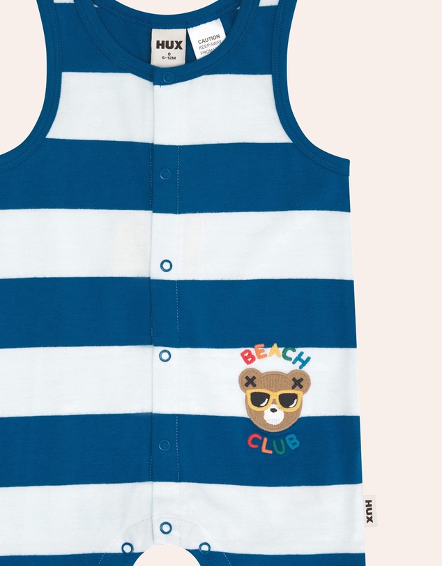 Huxbaby - Beach Club Hux Block Stripe Romper - Babies