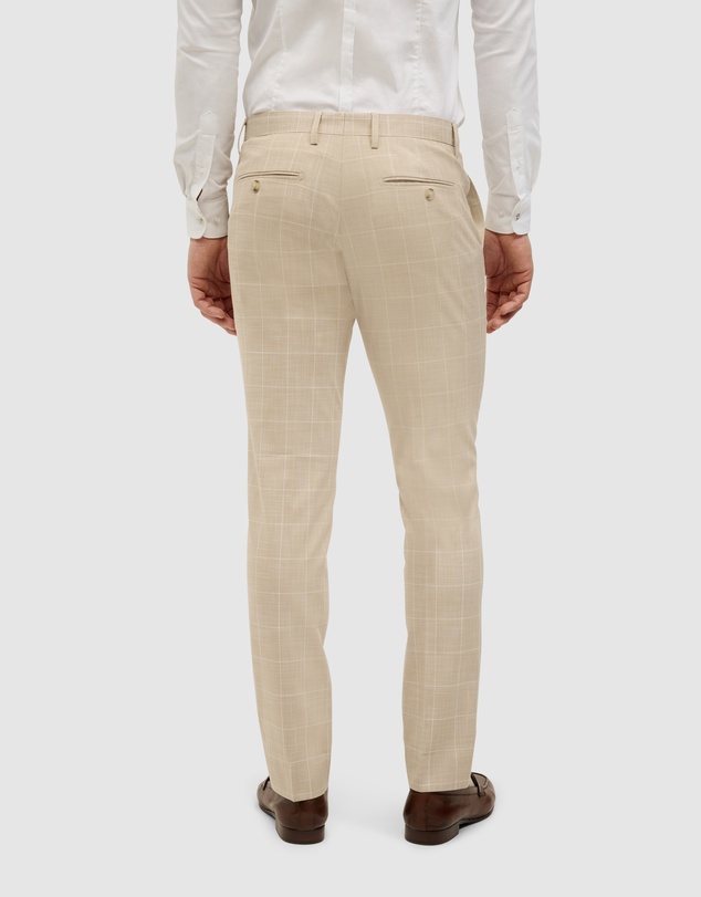 Politix - Windowpane Check Tailored Pant