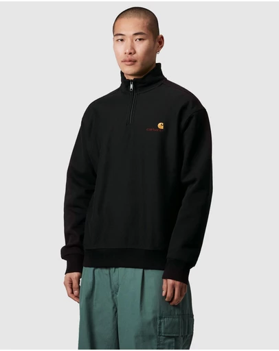 Carhartt WIP - Half Zip American Script Sweatshirt