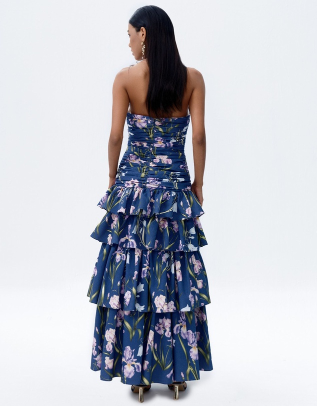 JUSTIN TONG - Elara Linen Ruffle Dress