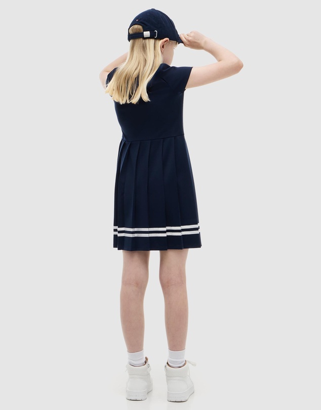 Tommy Hilfiger - Pleated Short Sleeve Skater Dress - Teens