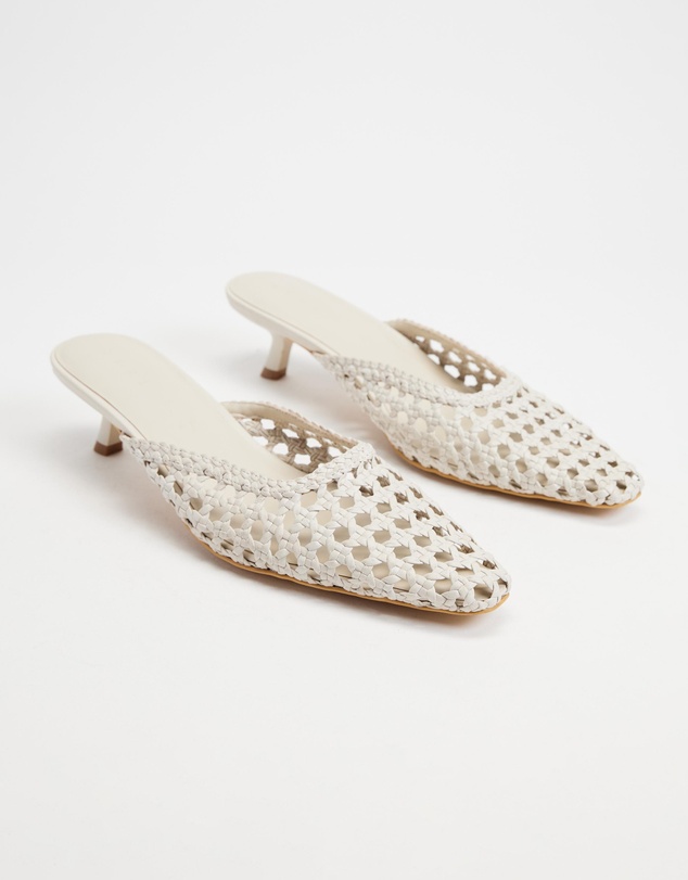 AERE - Woven Leather Heels