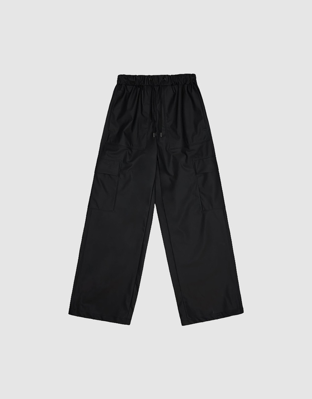 RAINS - Women's Cargo Rain Pants Wide Black