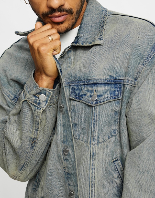 Thrills - Oversized Wander Denim Jacket - ICONIC EXCLUSIVE