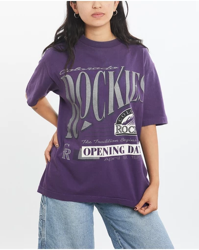 Vintage by The Real Deal - Pre Loved - Vintage 1993 MLB Colorado Rockies Tee