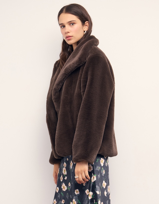 MINKPINK - Sigrid Faux Fur Coat