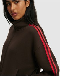 Cotton On - Funnel Neck Fleece Zip Through Sweat