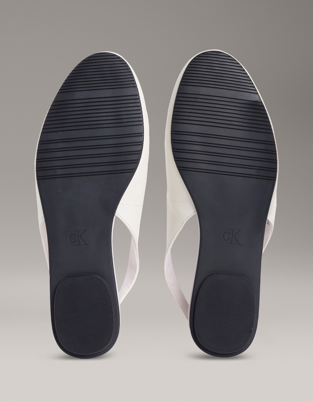 Calvin Klein - Leather Slingback Ballerinas