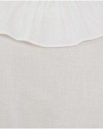 The Fated - Alexis Tie Front Ruffle Top