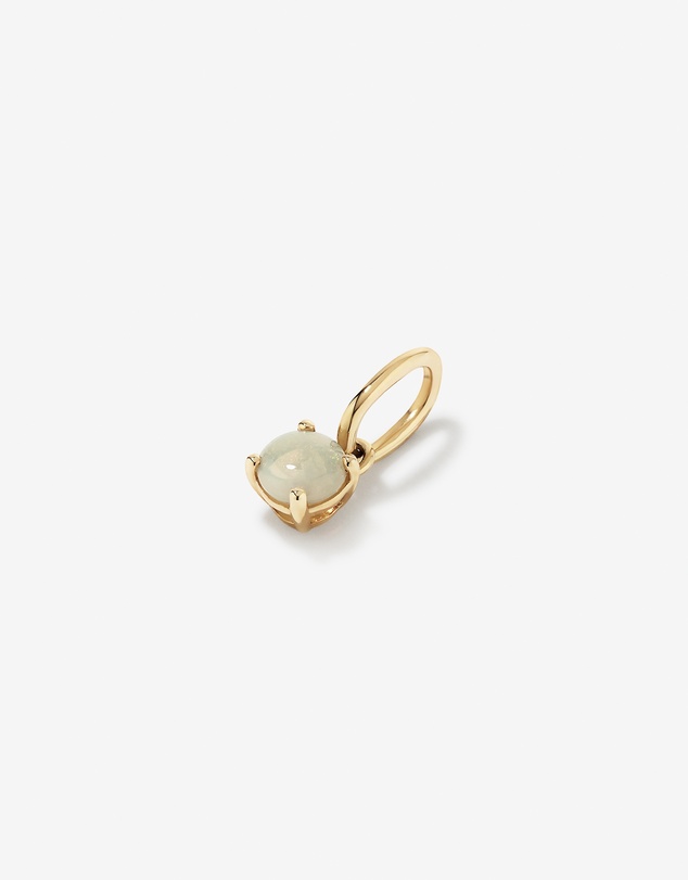 Michael Hill - Round Australian Opal Birthstone Pendant in 10kt Yellow Gold