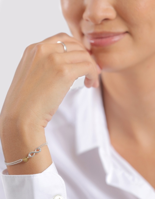 Elli Jewelry - Bracelet Heart Valentine 925 Sterling Silver