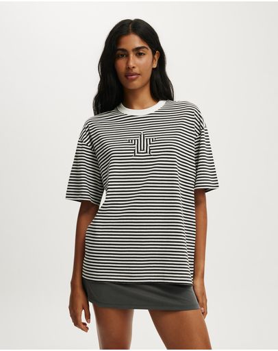 STAR STRIPE  WASHED BLACK STRIPE