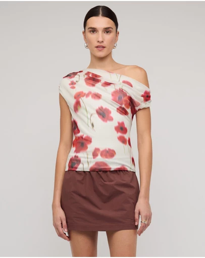 Staple the Label - Lumi Mesh Top