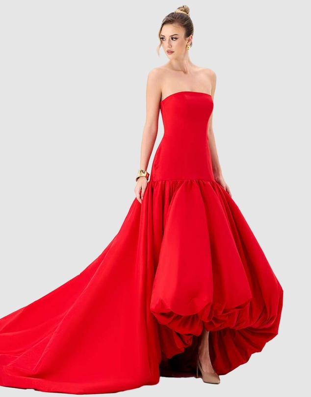Bariano - Allegra Strapless Balloon Gown