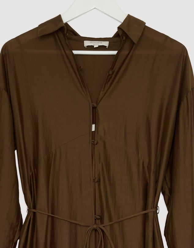 Revibe - Repaired Minima Esenciales Paloma Maxi Shirt Dress - AU 8