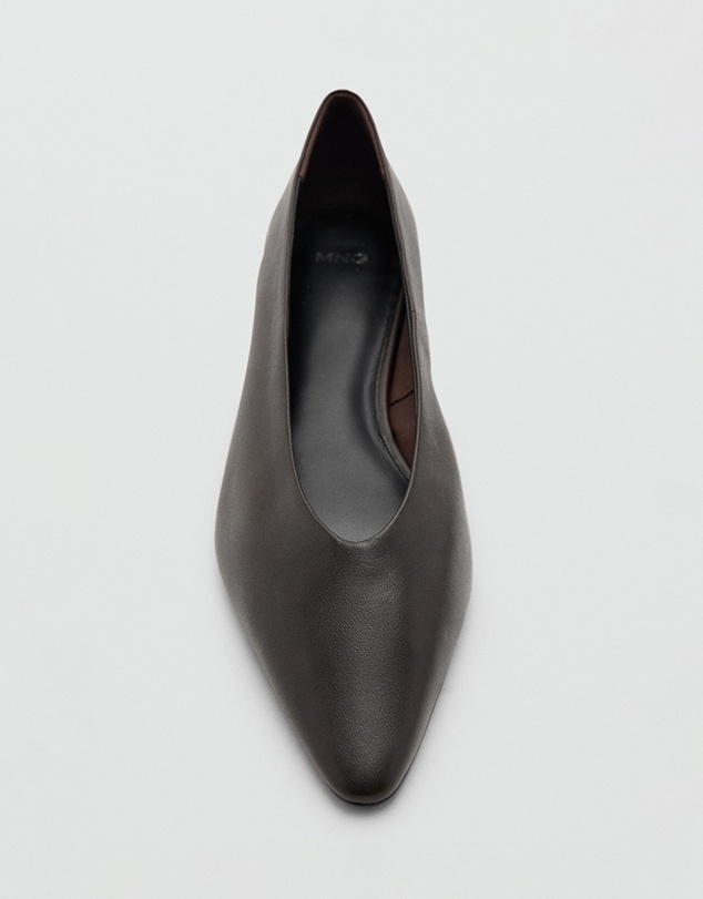 M.N.G - Leather Pointed Flat