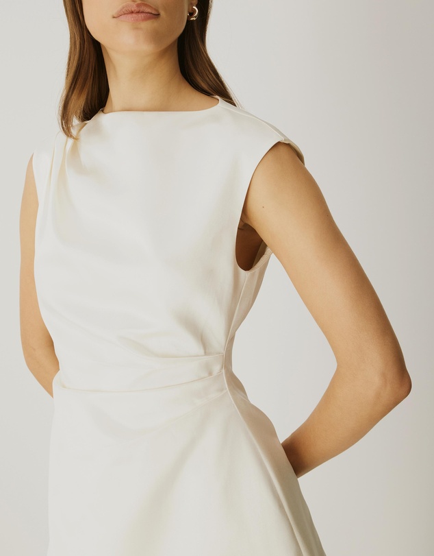 Atmos&Here - Rosie Structured Satin Mini Dress