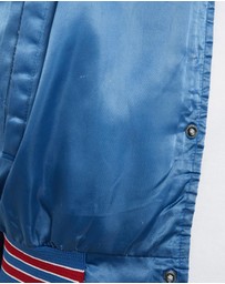 Vintage by The Real Deal - Pre Loved - 90s Chalk Line NFL New York Giants Satin Bomber Jacket