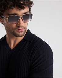 Calibre - Collared Technical Knit Polo Navy